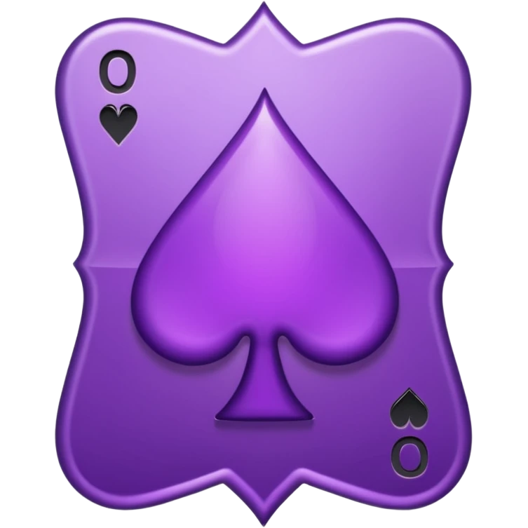 purple spade card emoji