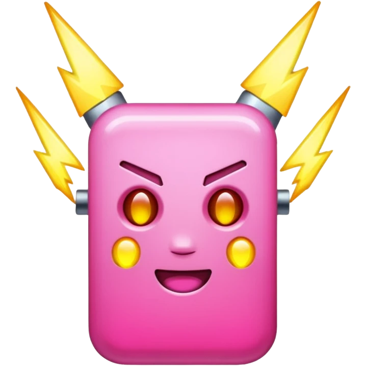 pink high voltage emoji