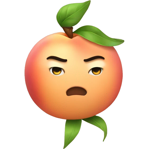 Peach with bows emoji