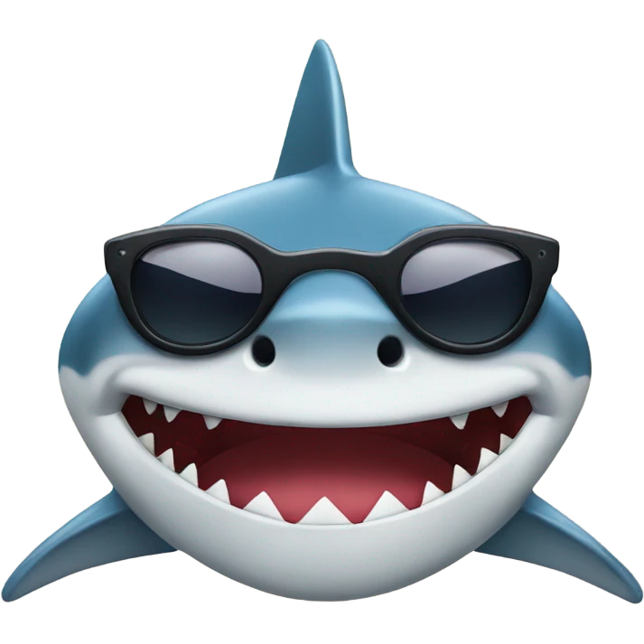 shark with sunglasses emoji