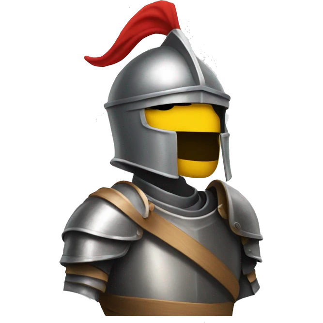 Knight with open visor emoji