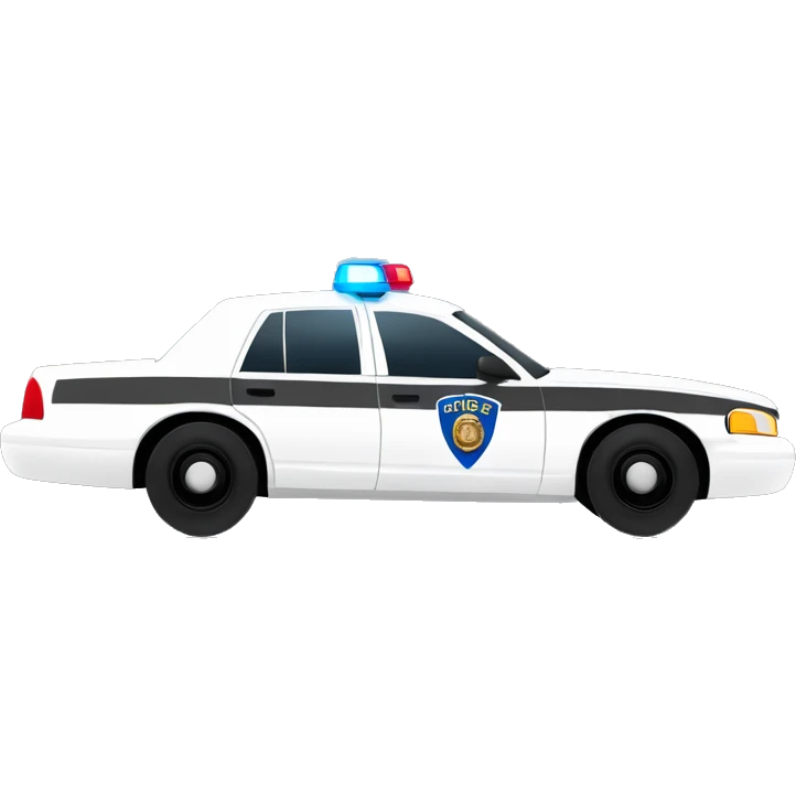 Cop cars “40” up emoji