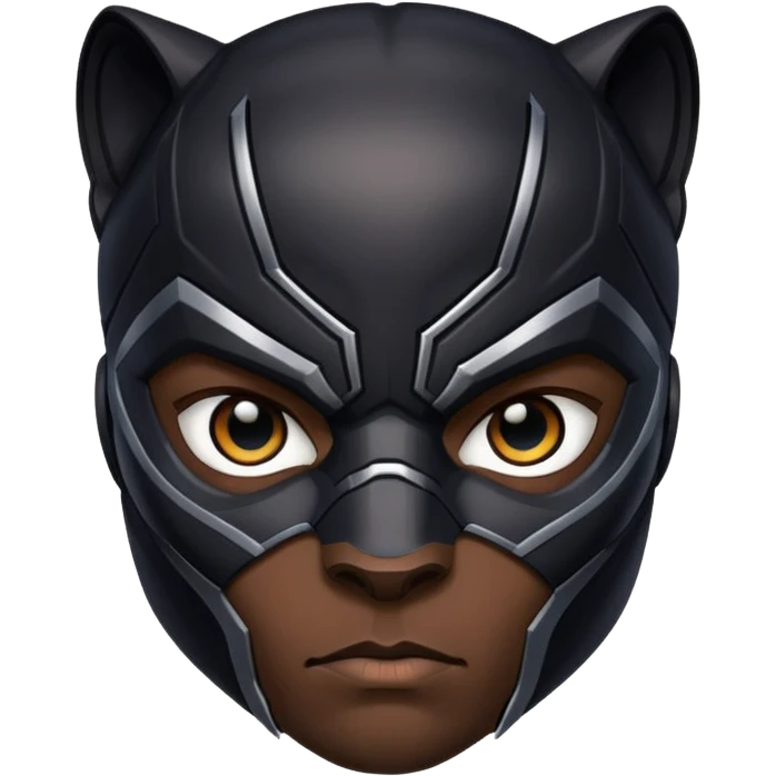 black panther superhero face emoji