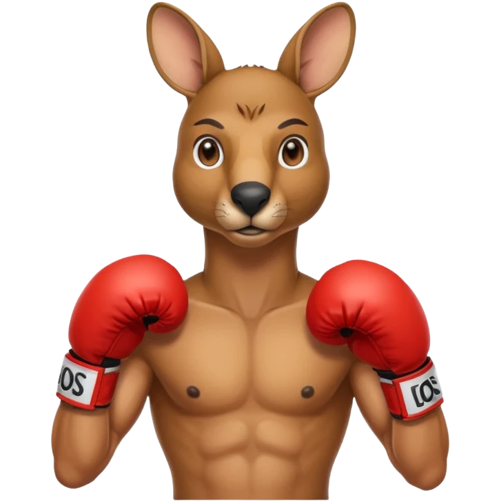 Kangaroo boxer emoji