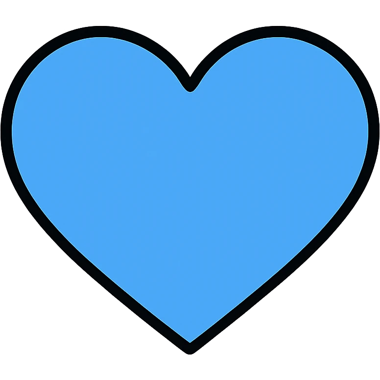 blue heart emoji