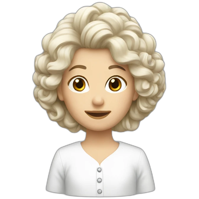 breizh à  cheveux blancs emoji