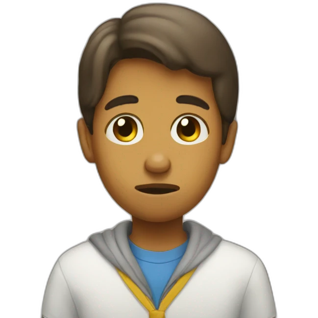 Peanut sad at school emoji