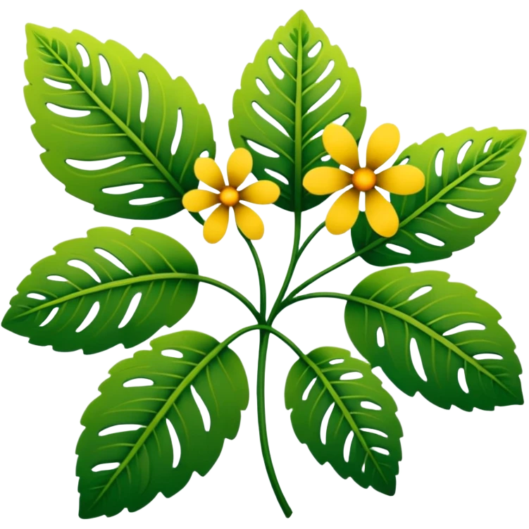 dull green leaves & dull colorful flowers filigree design, leaf shapes, flower shapes, nature shapes, toxic nature, toxic plants emoji