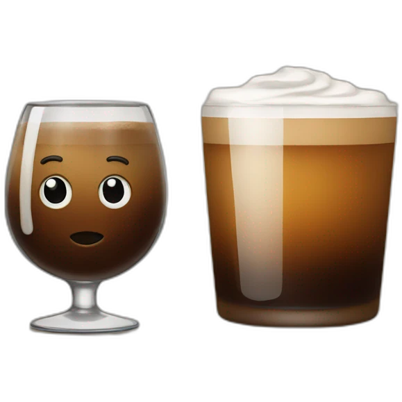 Coffee and whiskey emoji