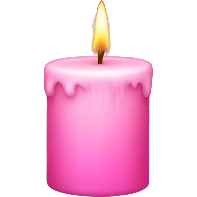 A pink candle  emoji