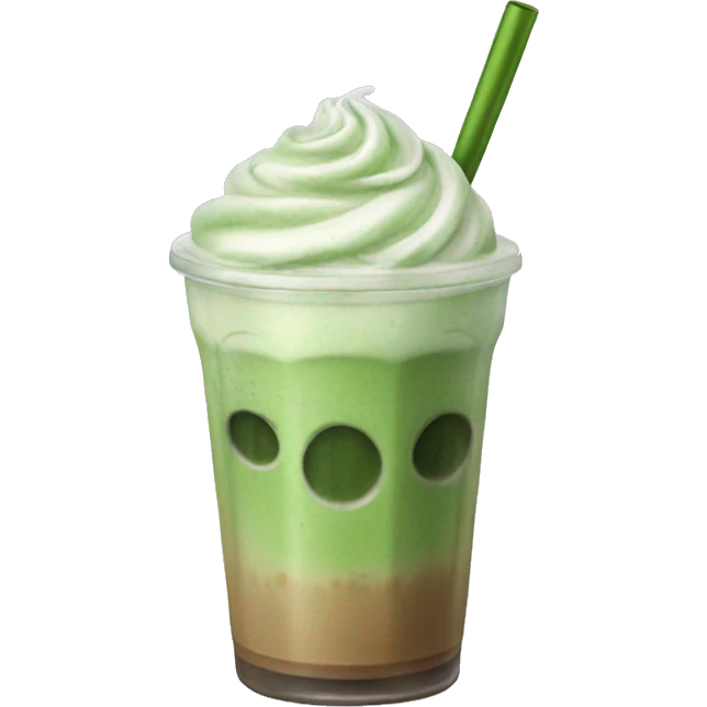 Iced matcha latte emoji