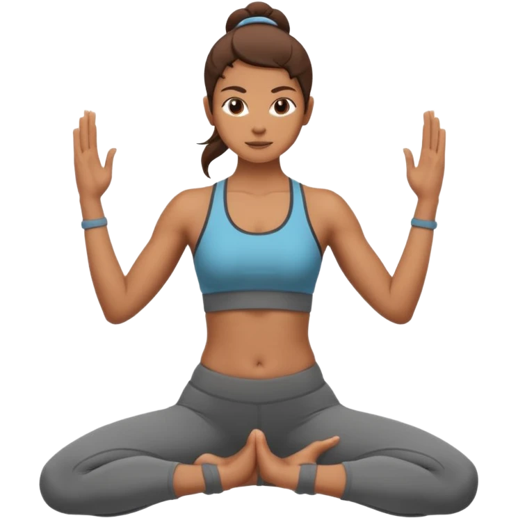 warrior yoga pose emoji