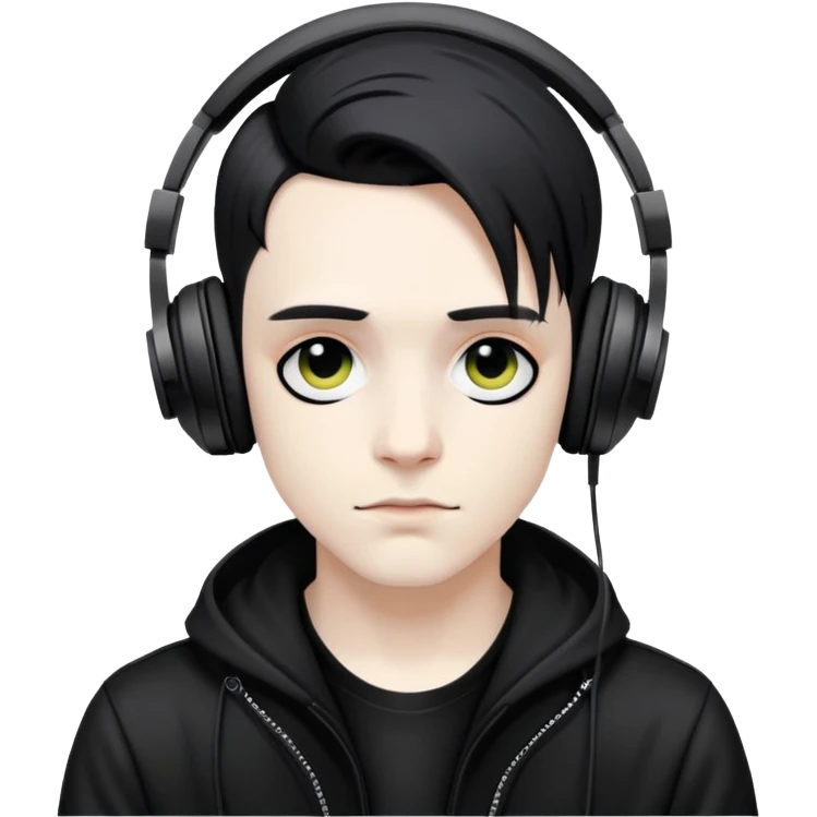 goth dj boy emoji