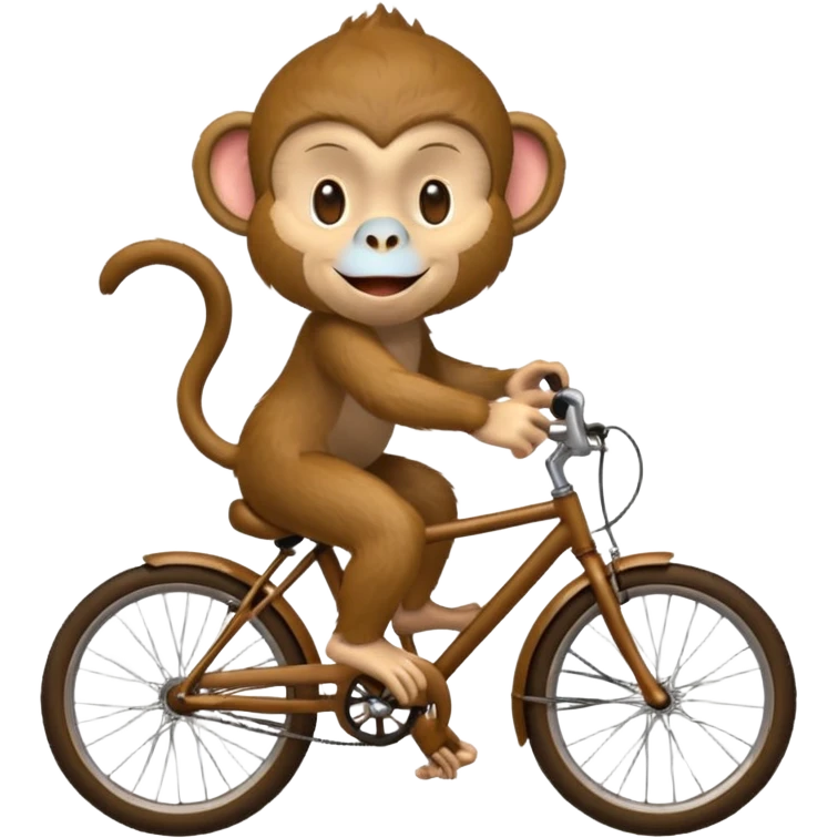 monkey riding a bicycle emoji