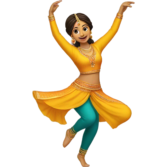 bhangra dance girl emoji
