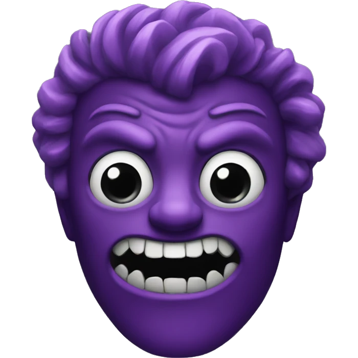 purple dark clawn emoji