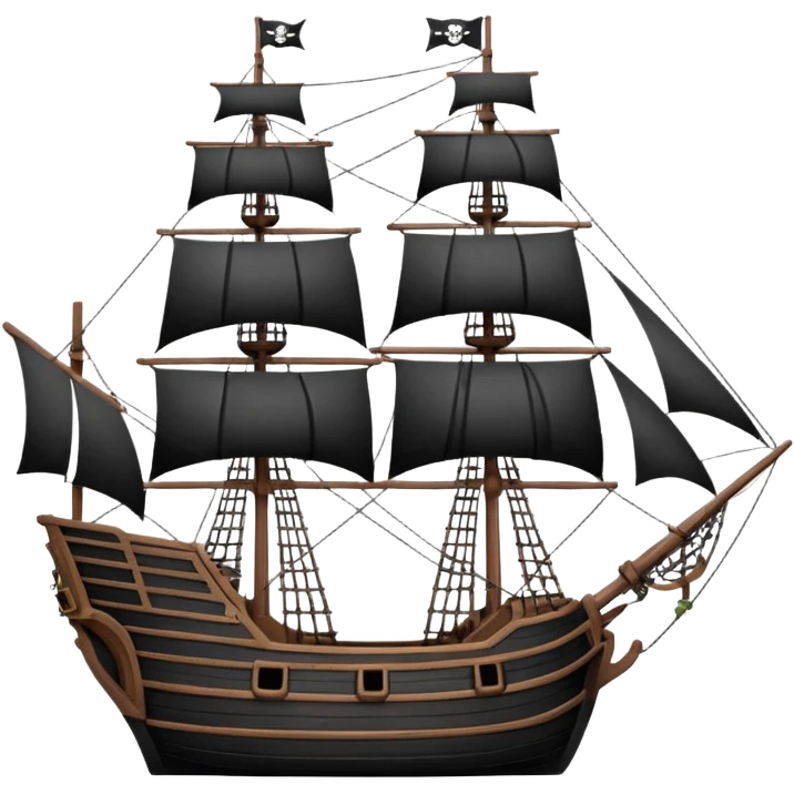 Pirate ship frigate emoji