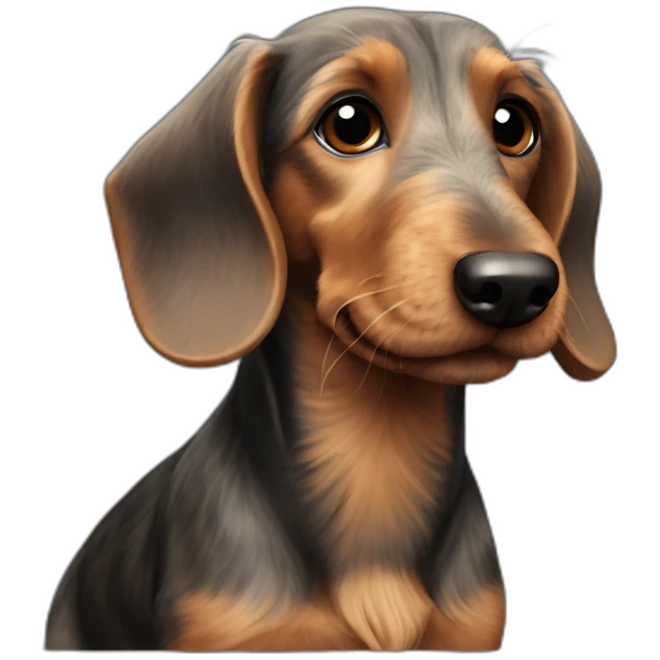 Wire-haired Dachshund emoji
