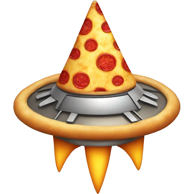 Pizza spaceship emoji
