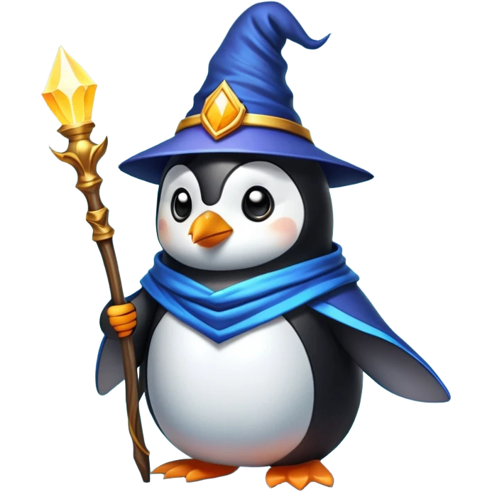 Penguin Wizard emoji