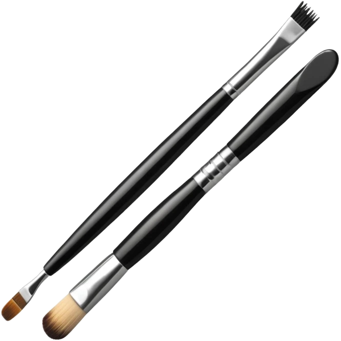 lash and brows done with a eyebrow brush without a women emoji