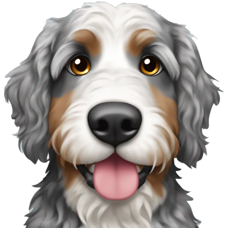Merle bernedoodle  emoji