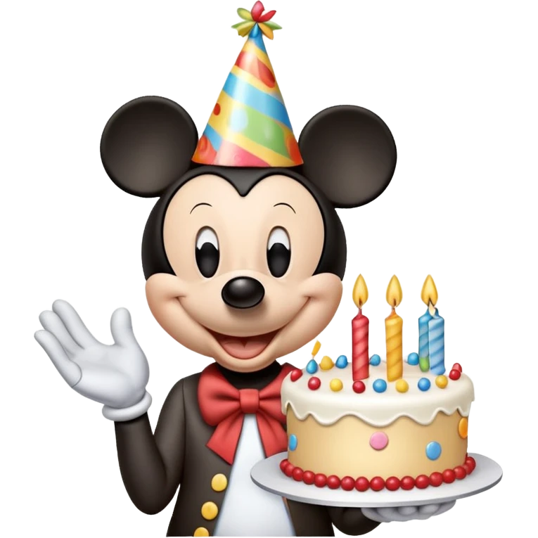 Mickey Mouse birthday emoji