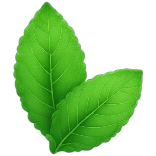 mint leaves emoji