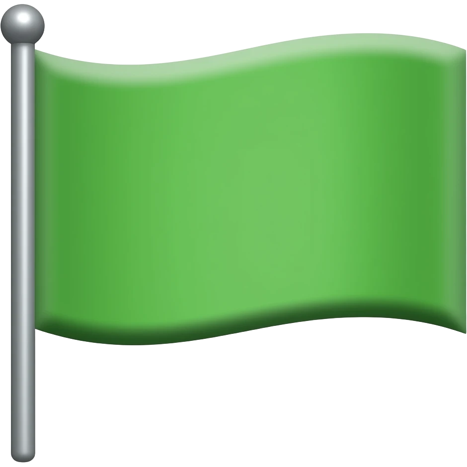 green flag emoji