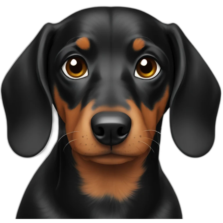 dachschund black emoji