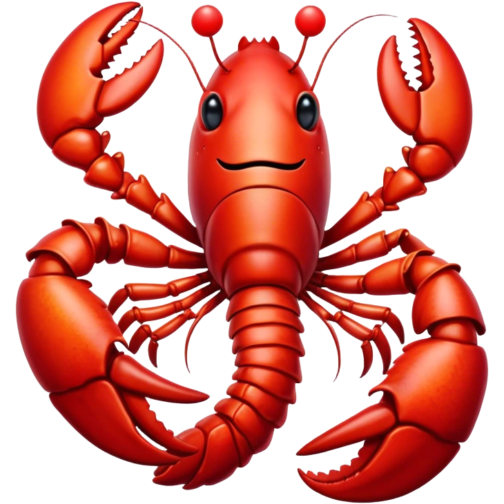 A clown lobster  emoji