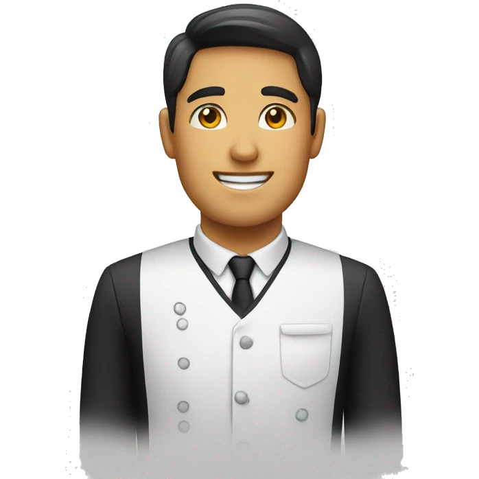 waiter and uniform emoji