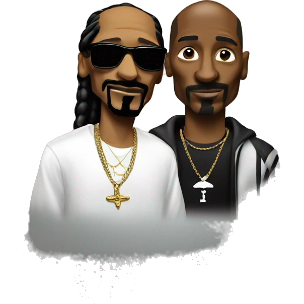 Snoop Dogg and Tupac  emoji