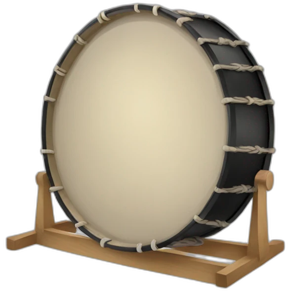 Gong drum emoji
