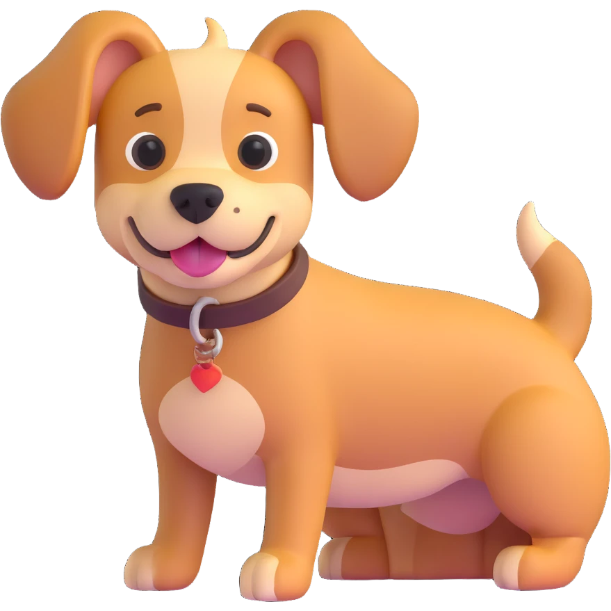 nice friendly dog emoji