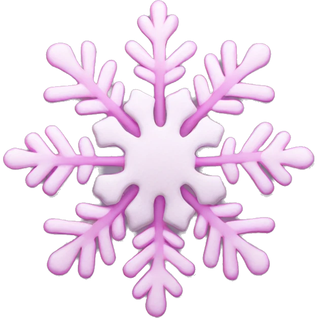 Schneeflocke pink emoji