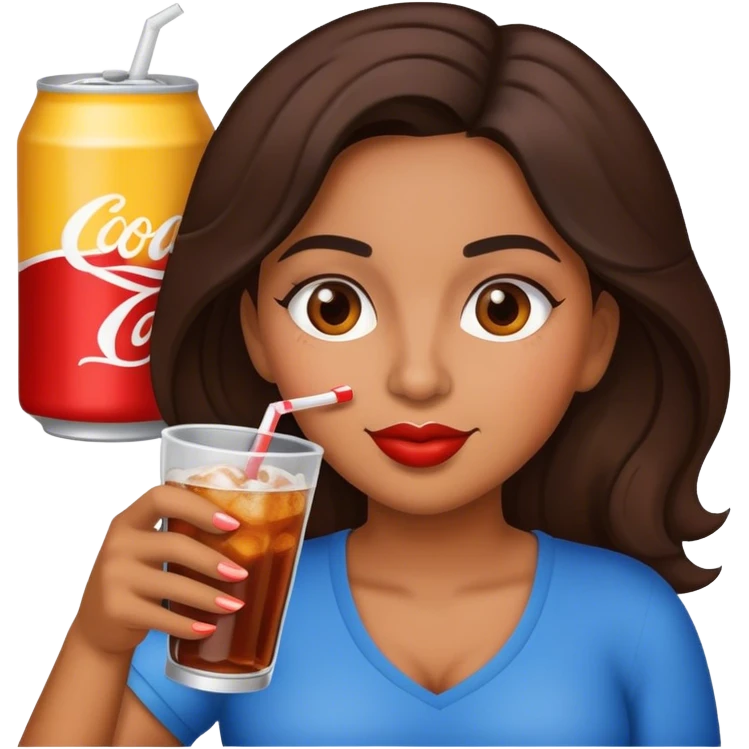 Chica bebiendo Rea emoji