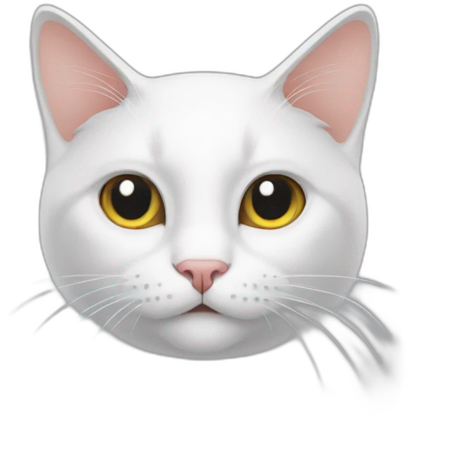 Cat of tje lucky white emoji