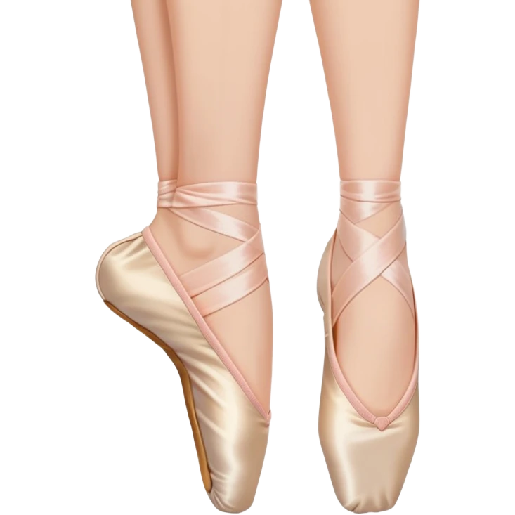 female foot in pointed ballet position emoji
