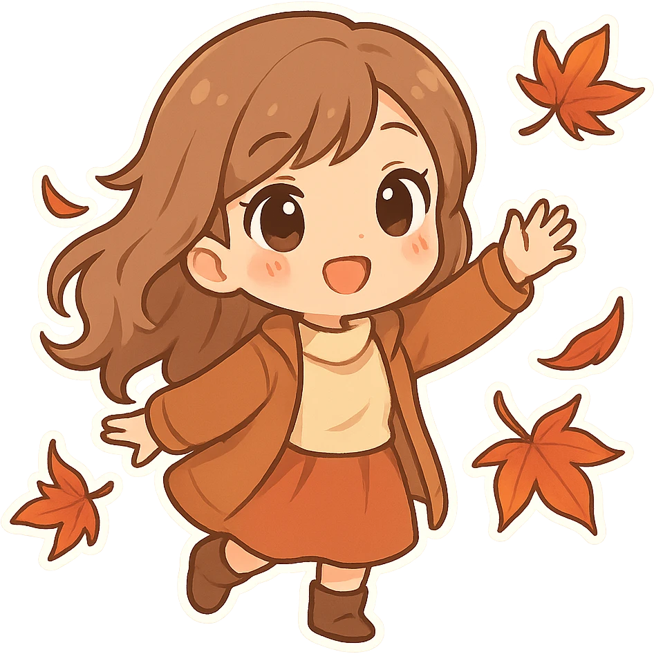 飘洒的红叶 emoji