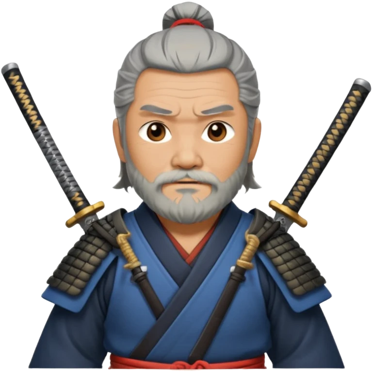 Samurai with gray beard and katana

































 emoji