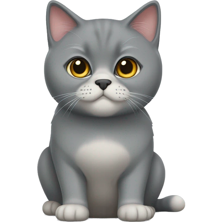 British Shorthair Perser Mix cat  emoji