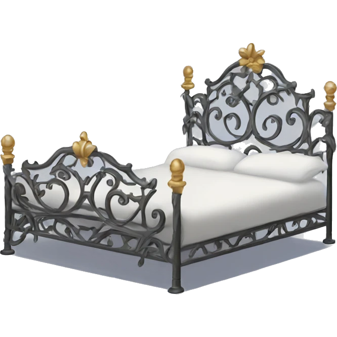 ornate iron wrought bed emoji