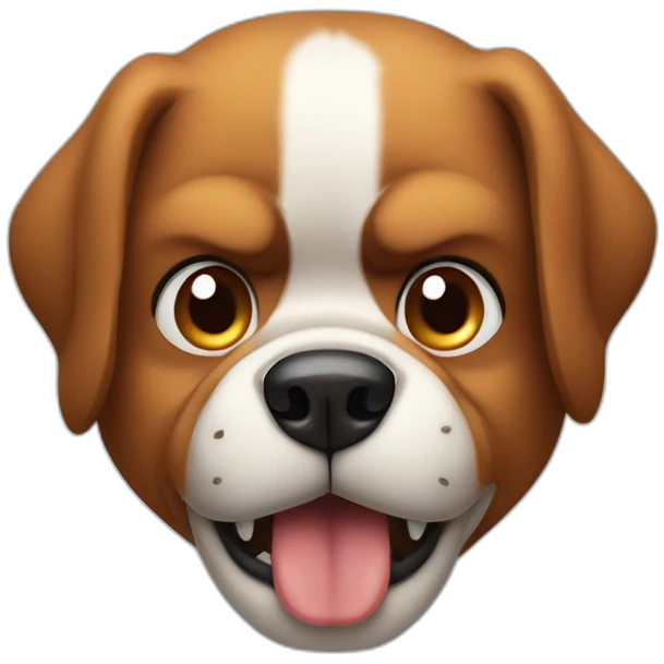 angry dog emoji
