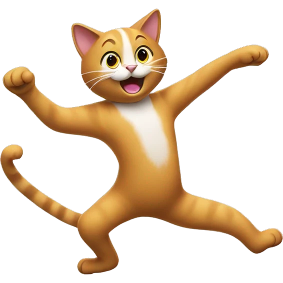 Dancing cat emoji