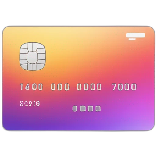 Gradient credit card emoji