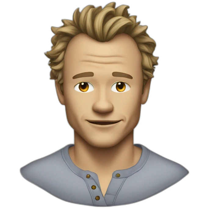 Heath Ledger wearing henley emoji