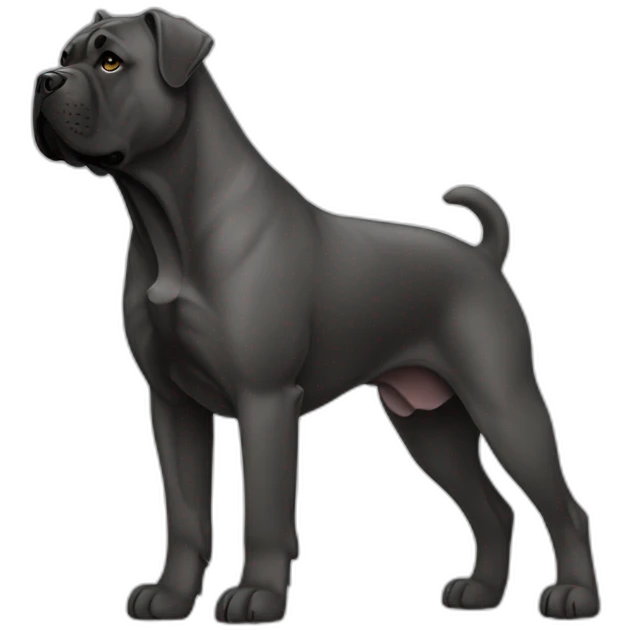 dog Cane Corso in profile emoji