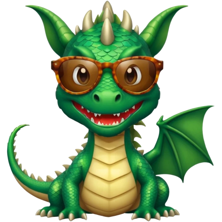 dragon wearing sunglasses emoji