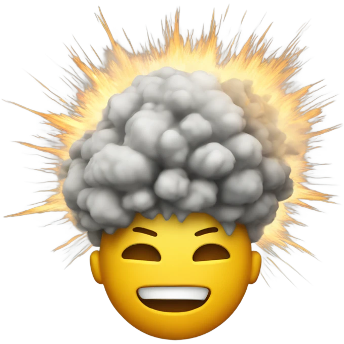 Head with explosion emoji